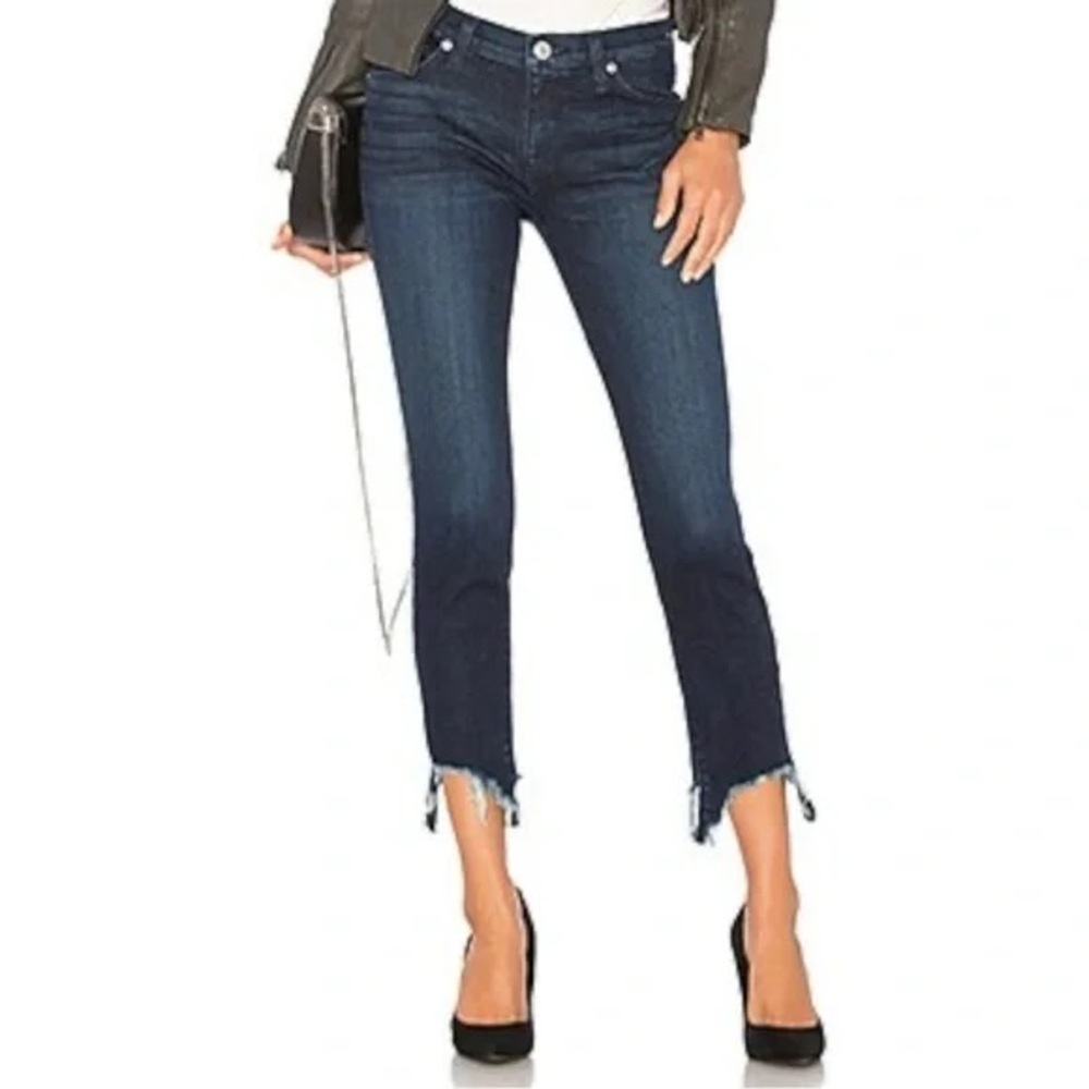 Hudson Blair Super Skinny Jeans with Chewed Hem Size 28